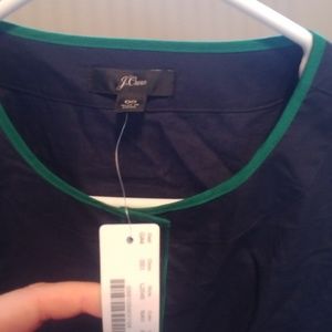 J. Crew Dresses - New J Crew belted up dress in tipped cotton poplin J. Crew Dresses - New J Crew belted up dress in tipped cotton poplin